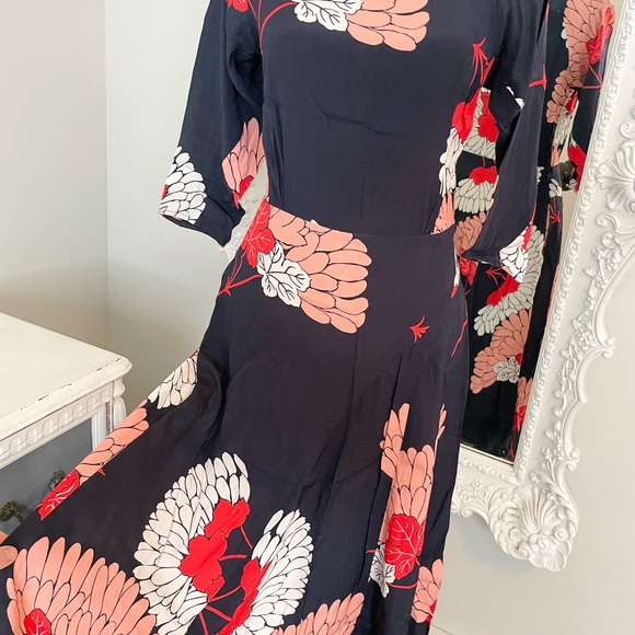 $628 AUTHENTIC Paul & Joe Floral Maxi Flower Dress Boho RUNWAY - Picture 5 of 16